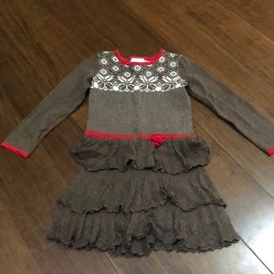 Red and brown Hanna Anderson dress